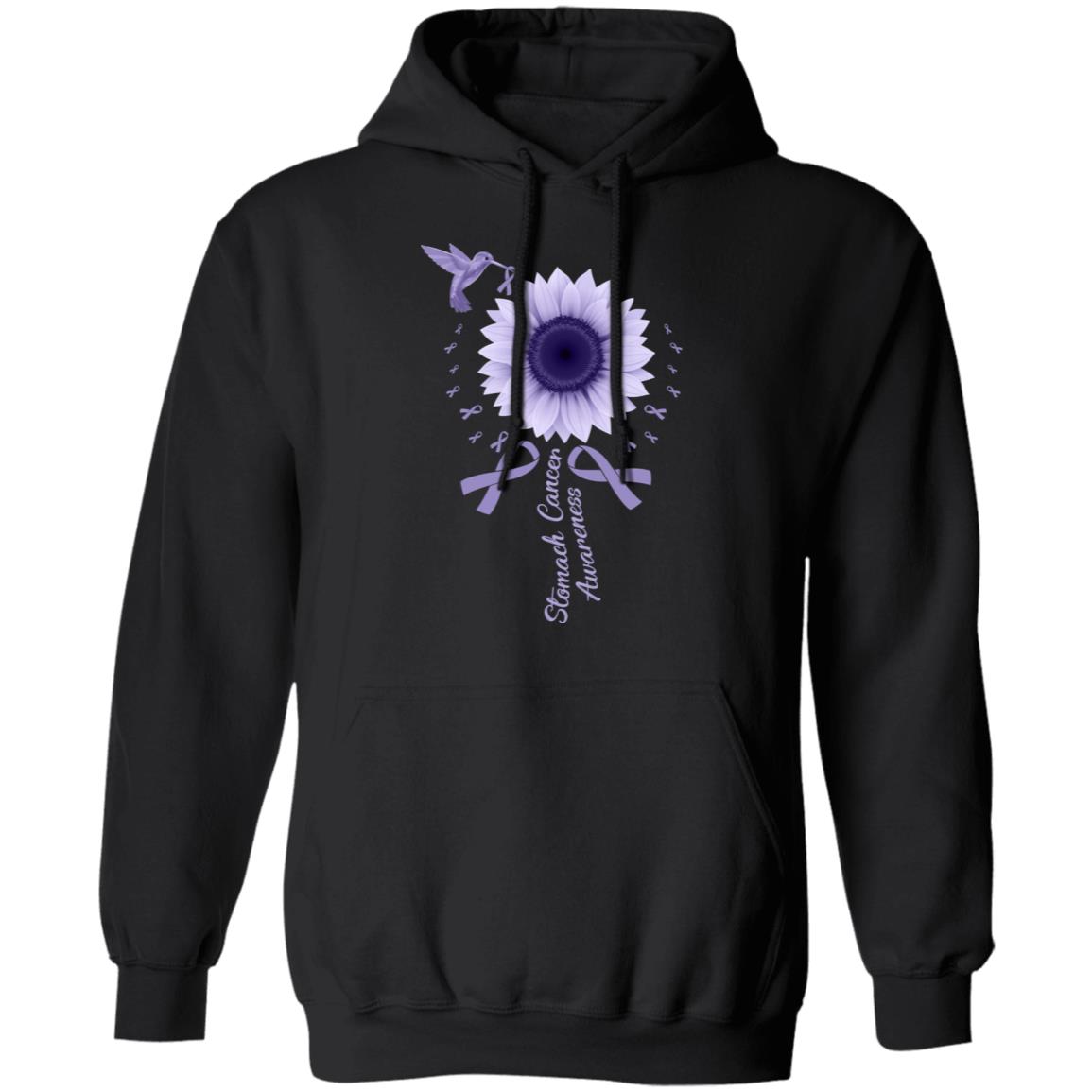 Hummingbird Sunflower Periwinkle Stomach Cancer Awareness T-Shirt & Hoodie | Teecentury.com