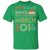 Awesome Since March 2014 Vintage 8th Birthday Gifts Youth Youth Shirt | Teecentury.com