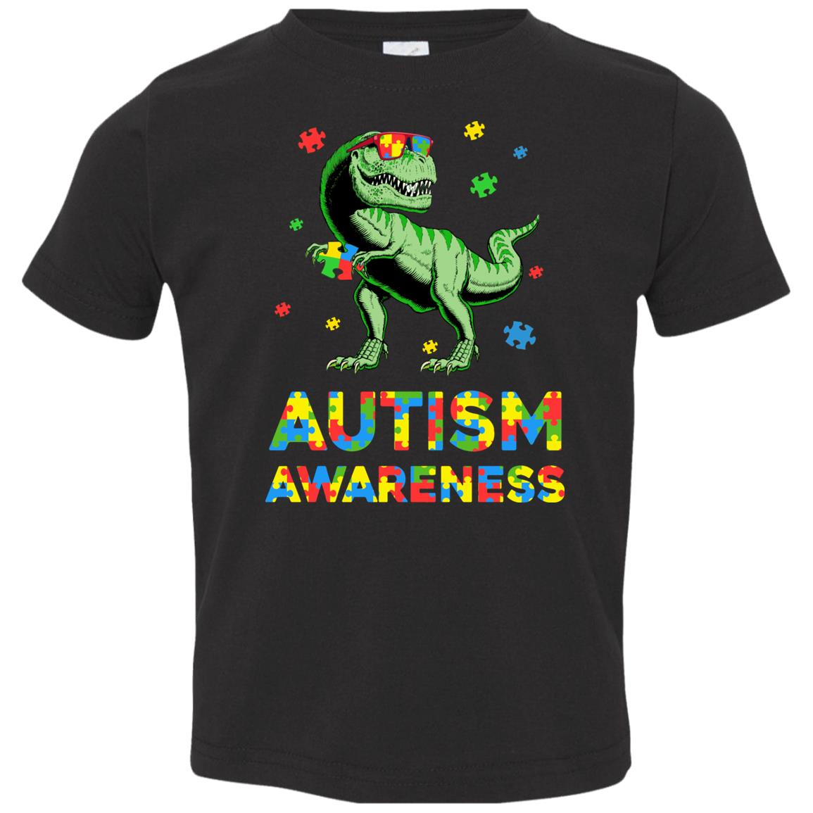 Dinosaur Puzzle Autism Awareness For Boys Girls Youth Youth Shirt | Teecentury.com