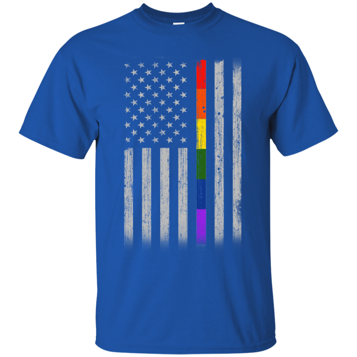 Rainbow Lesbian Gay Pride LGBT America Flag T-Shirt & Hoodie | Teecentury.com