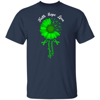 Faith Hope Love Green Lymphoma Cancer Awareness T-Shirt & Hoodie | Teecentury.com