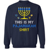 Funny Hanukkah Pajama Gift This Is My Pajamakah T-Shirt & Sweatshirt | Teecentury.com