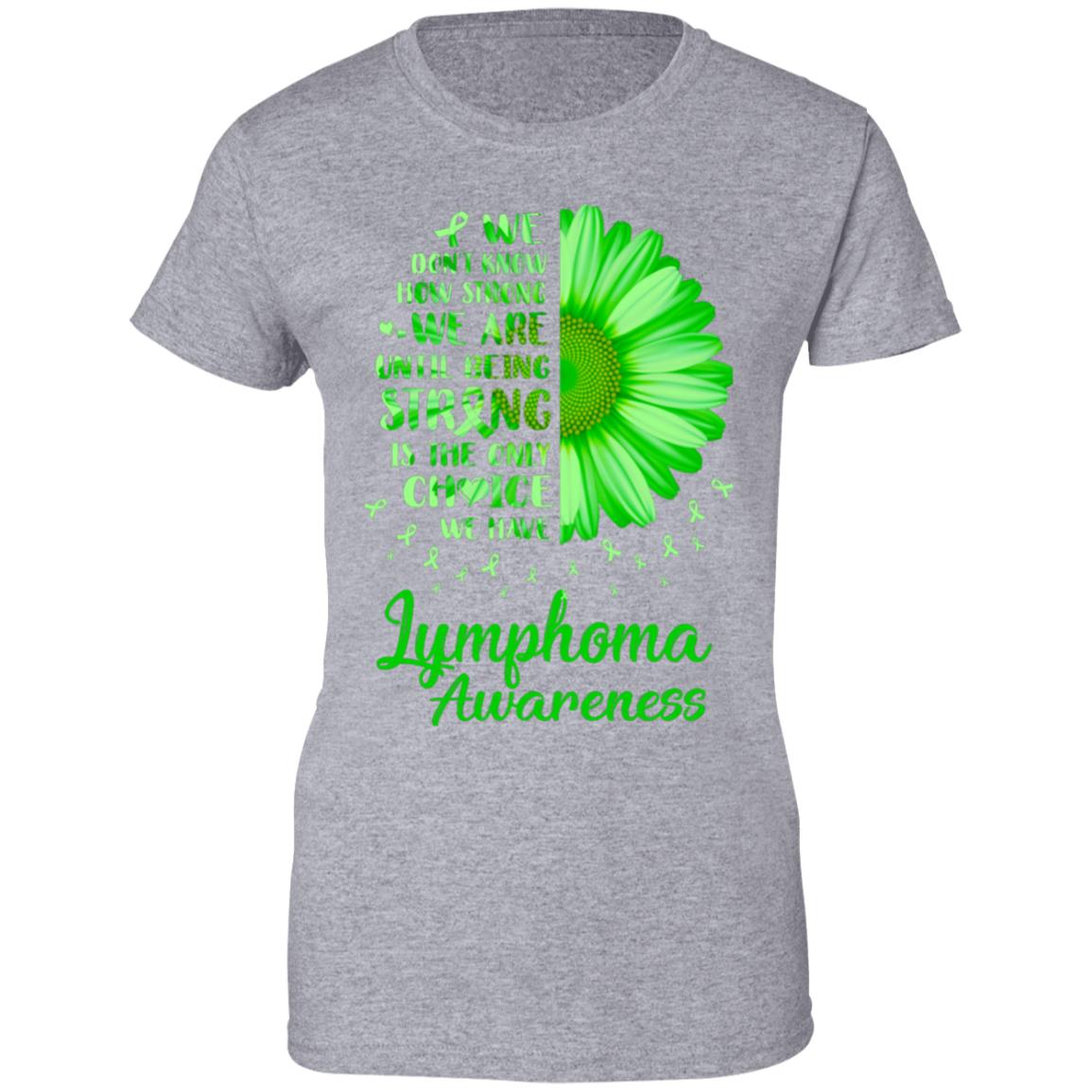 Being Strong Daisy Flower Green Lymphoma Awareness T-Shirt & Hoodie | Teecentury.com