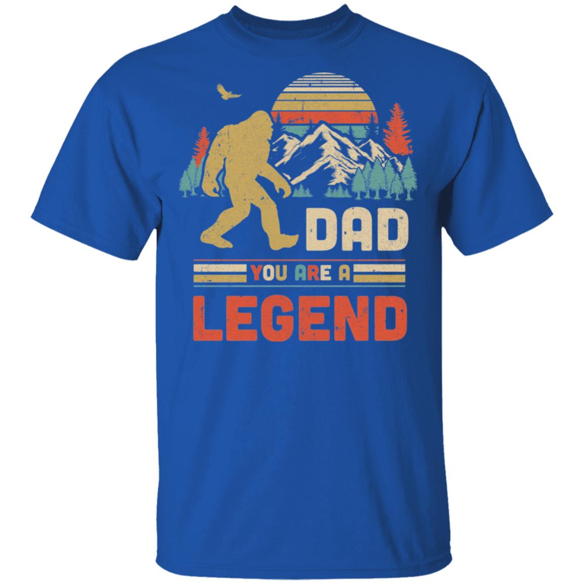 Dad You Are A Legend Walking Forest Bigfoot Father's Day T-Shirt & Hoodie | Teecentury.com