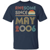 Awesome Since May 2006 Vintage 16th Birthday Gifts T-Shirt & Hoodie | Teecentury.com