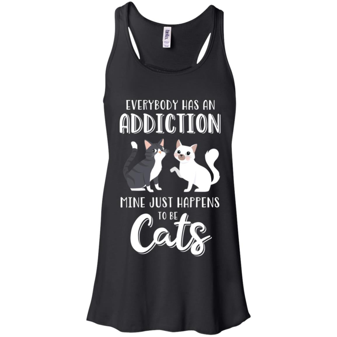 Everybody Has An Addiction Mine Just Happens To Be Cats T-Shirt & Tank Top | Teecentury.com