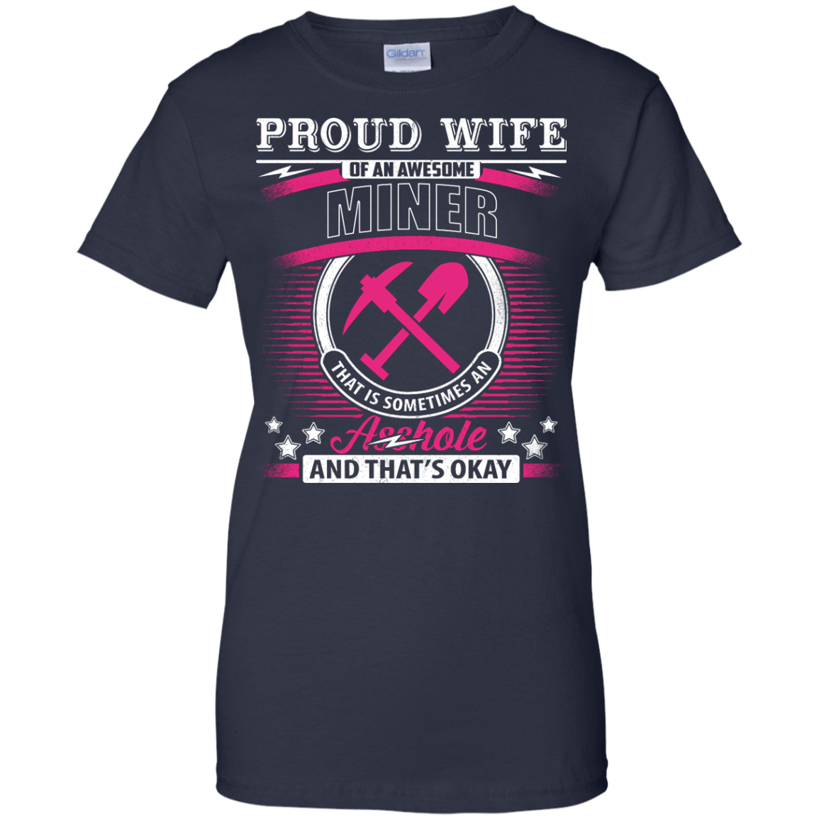 Proud Wife Of An Awesome Miner T-Shirt & Hoodie | Teecentury.com