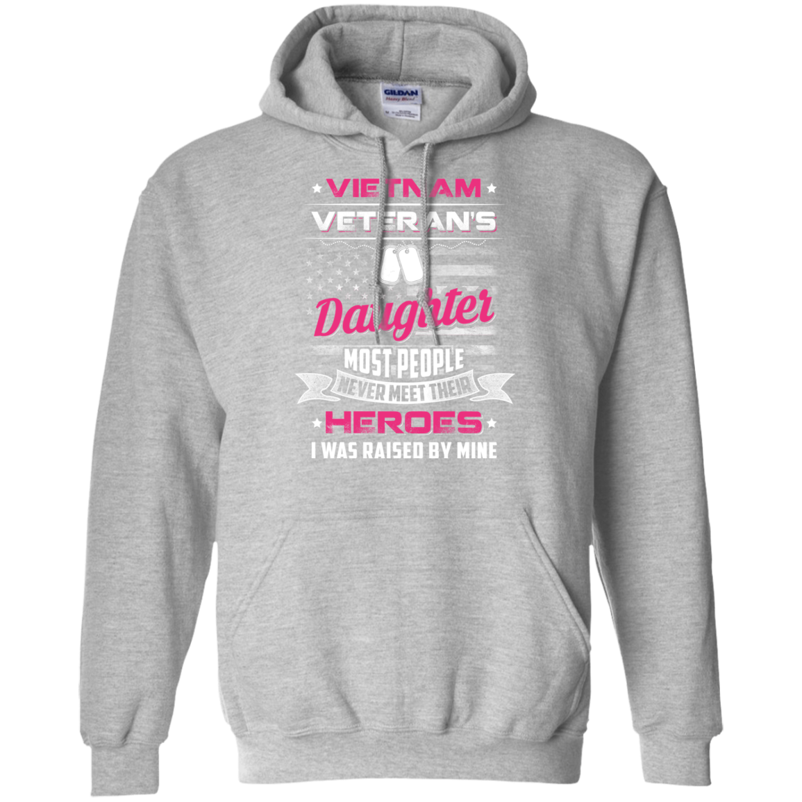 Vietnam Veteran's Daughter I Was Raised By Mine T-Shirt & Hoodie | Teecentury.com