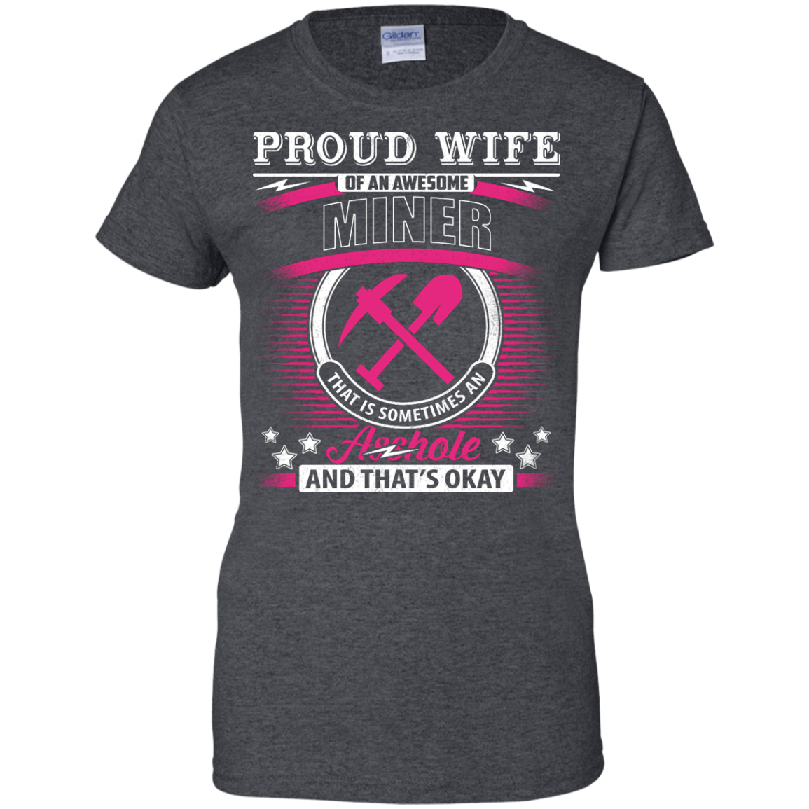 Proud Wife Of An Awesome Miner T-Shirt & Hoodie | Teecentury.com