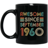 Awesome Since September 1960 Vintage 62th Birthday Gifts Mug Coffee Mug | Teecentury.com