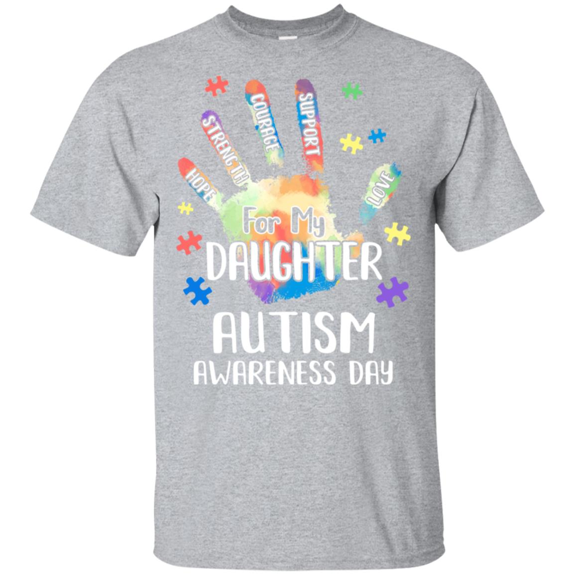 Support Autism Awareness For My Daughter Puzzle Gift T-Shirt & Hoodie | Teecentury.com