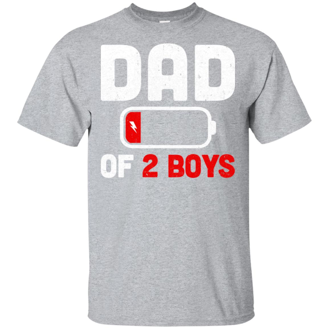 Funny Dad Of 2 Boys Fathers Day Gifts T-Shirt & Hoodie | Teecentury.com