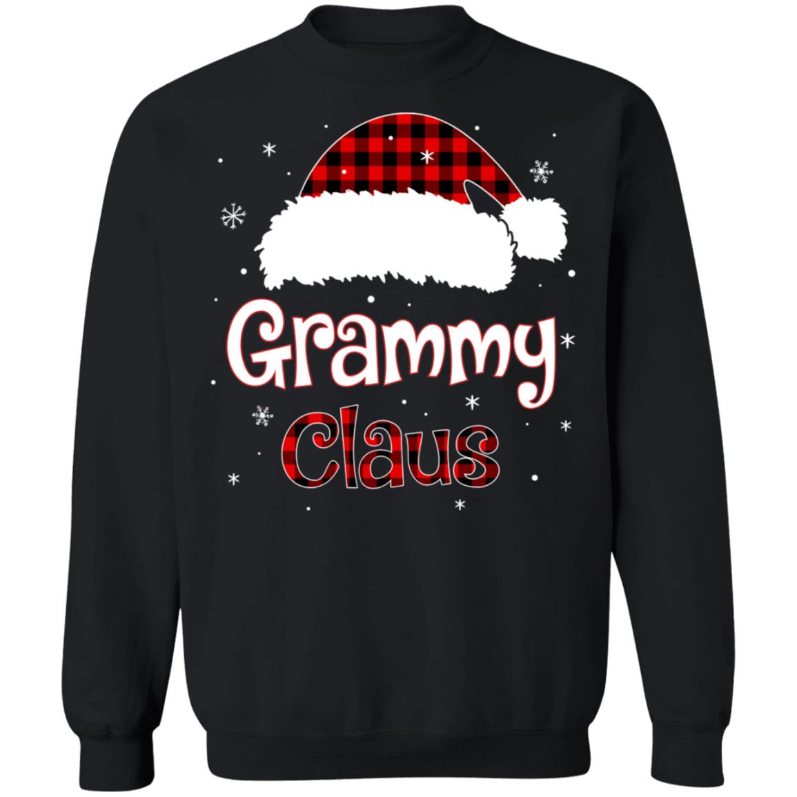 Santa Grammy Claus Red Plaid Family Pajamas Christmas Gift T-Shirt & Sweatshirt | Teecentury.com