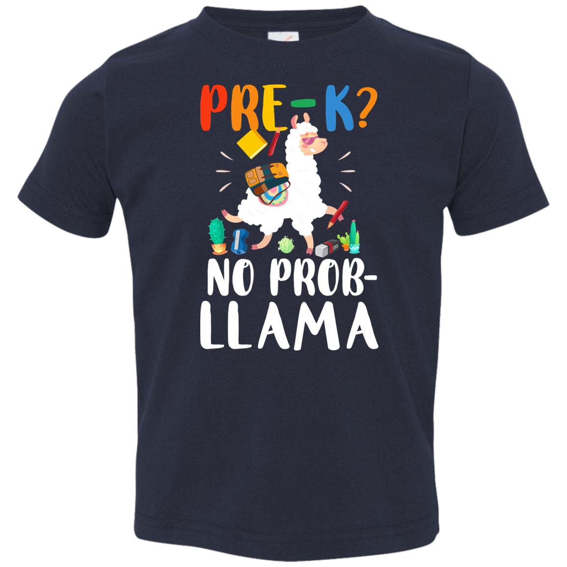 Pre-K No Prob Llama Funny First Day Of School Youth Youth Shirt | Teecentury.com
