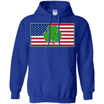 Shamrock Ireland USA Irish American Flag Gift T-Shirt & Hoodie | Teecentury.com