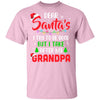 Dear Santa I Tried To Be Good But My Grandpa Christmas Kids Youth Youth Shirt | Teecentury.com