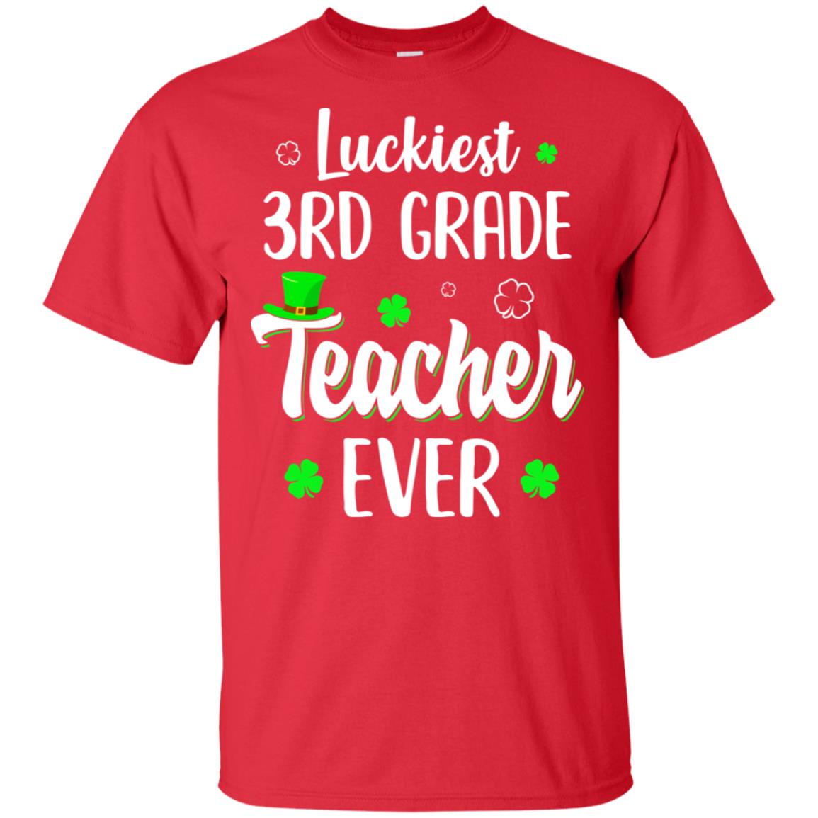 Luckiest 3rd Grade Teacher Ever Irish St Patricks Day T-Shirt & Hoodie | Teecentury.com