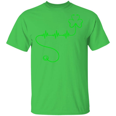 Shamrock Nurse Stethoscopes Heartbeat St Patrick Day T-Shirt & Hoodie | Teecentury.com