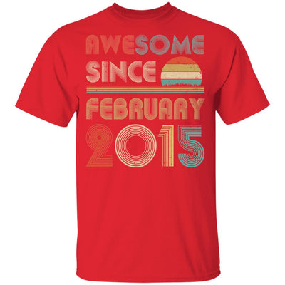 Awesome Since February 2015 Vintage 7th Birthday Gifts Youth Youth Shirt | Teecentury.com