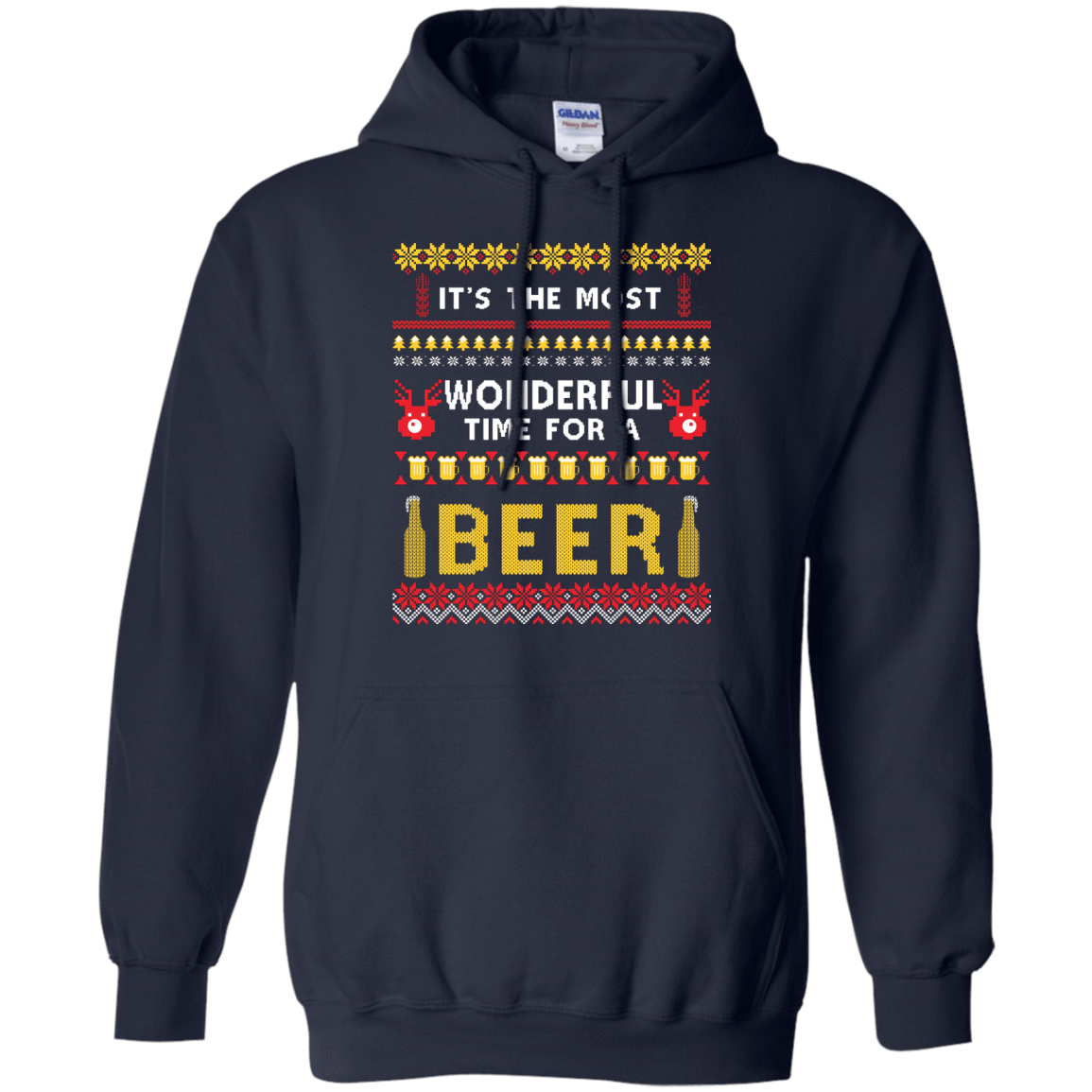 It's The Most Wonderful Time For A Beer Ugly Sweater T-Shirt & Hoodie | Teecentury.com