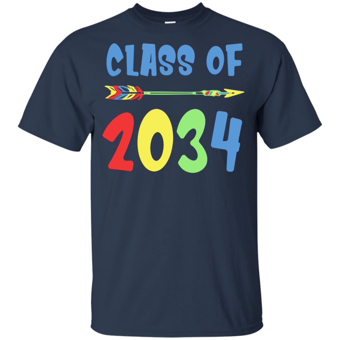 Class Of 2034 Grow With Me Pre-K First Day Of School Youth Youth Shirt | Teecentury.com