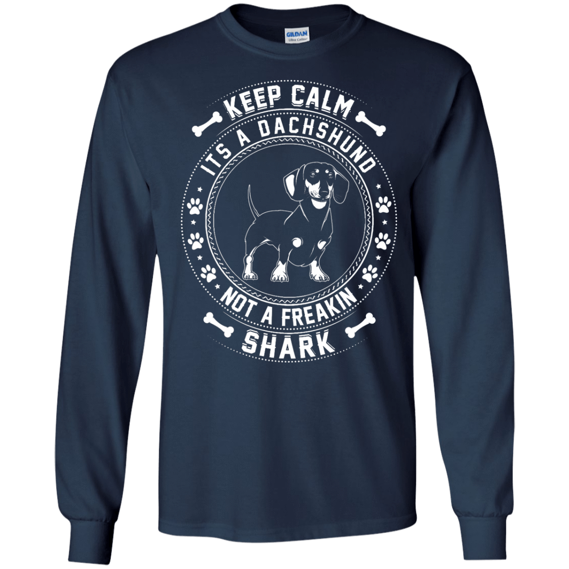 Keep Calm It's A Dachshund Not A Freaking Shark T-Shirt & Hoodie | Teecentury.com