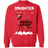 Daughter Deer Red Plaid Christmas Family Matching Pajamas T-Shirt & Sweatshirt | Teecentury.com