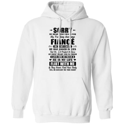 Sorry My Heart Only Beats For My Freaking Awesome Fiancé T-Shirt & Hoodie | Teecentury.com