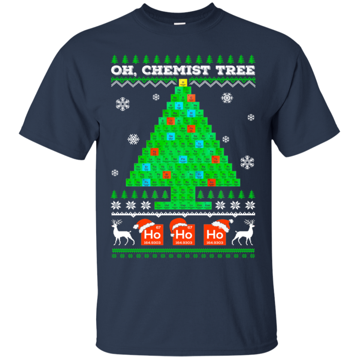 Oh Chemistry Tree Science Christmas Ugly Sweater T-Shirt & Sweatshirt | Teecentury.com