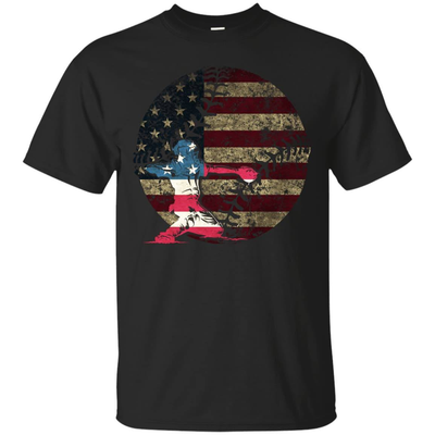 Catcher Baseball America Flag T-Shirt & Hoodie | Teecentury.com