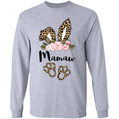 Flower Leopard Bunny Mamaw Easter Day Women Gifts T-Shirt & Hoodie | Teecentury.com