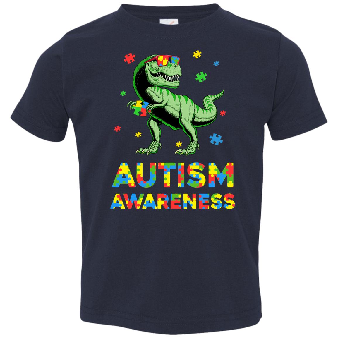 Dinosaur Puzzle Autism Awareness For Boys Girls Youth Youth Shirt | Teecentury.com