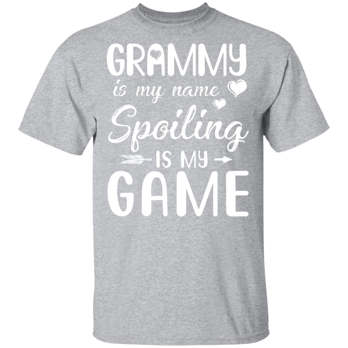 Grammy Is My Name Spoiling Is My Game Funny Mothers Day T-Shirt & Tank Top | Teecentury.com