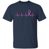 Breast Cancer Awareness Pink Ribbon Heartbeat T-Shirt & Hoodie | Teecentury.com