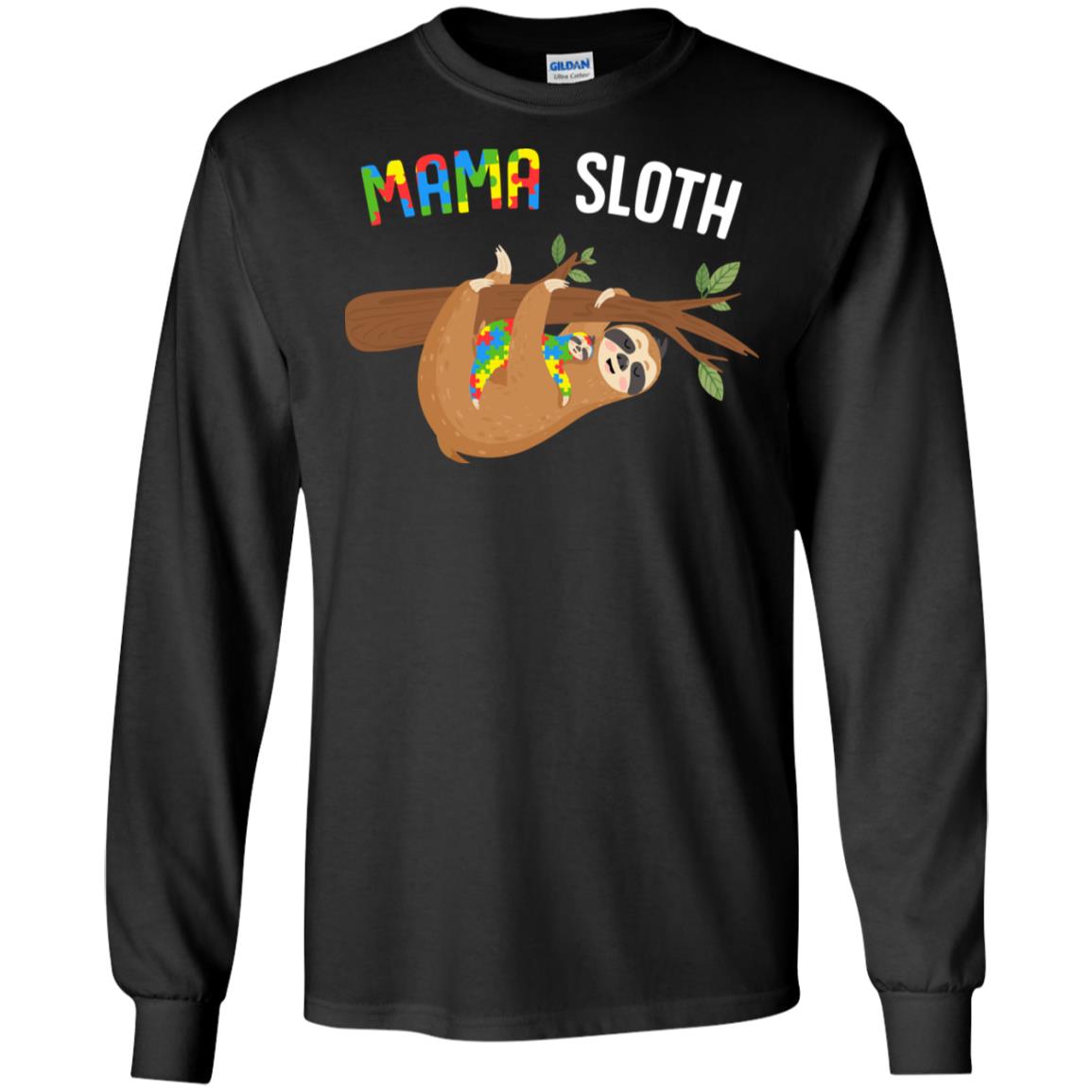 Mama Sloth Autism Awareness Mom Gift T-Shirt & Hoodie | Teecentury.com
