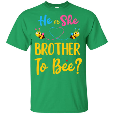 Gender Reveal Pink Blue What Will It Bee He Or She Brother Youth Youth Shirt | Teecentury.com