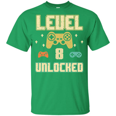 Level 8 Unlocked Video Gamer 8th Birthday Gift Youth Youth Shirt | Teecentury.com