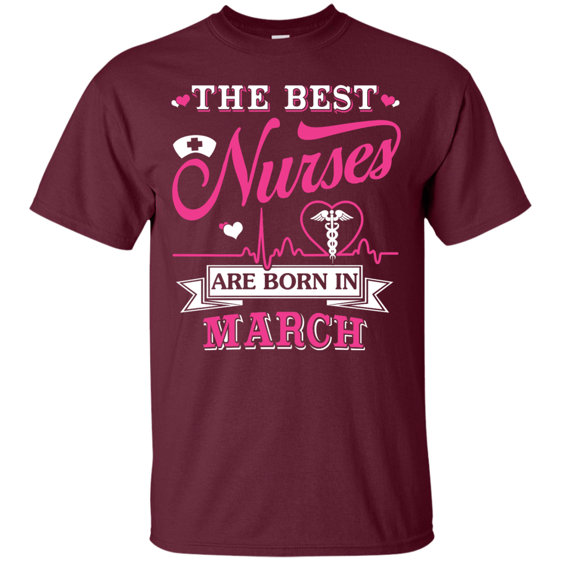 The Best Nurses Are Born In March T-Shirt & Hoodie | Teecentury.com