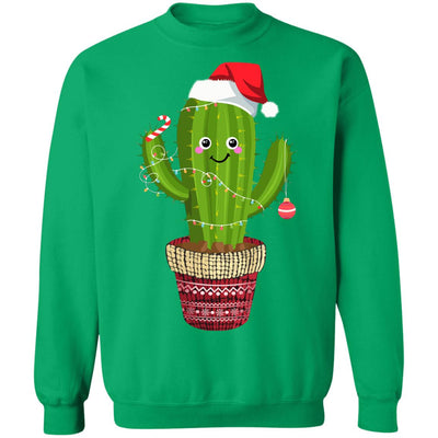 Cactus Christmas Tree Gift Santa Xmas Plant Lover T-Shirt & Sweatshirt | Teecentury.com