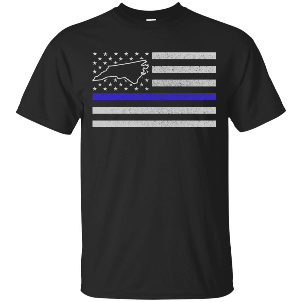 North Carolina Thin Blue Line Police State T-Shirt & Hoodie | Teecentury.com