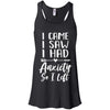 I Came I Saw I Had Anxiety So I Left T-Shirt & Tank Top | Teecentury.com