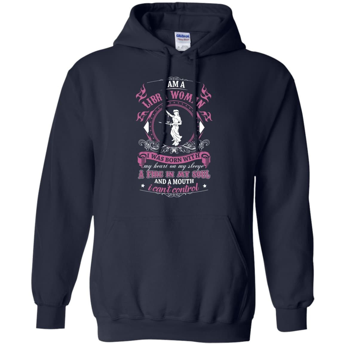 I Am A Libra Woman I Was Born With T-Shirt & Hoodie | Teecentury.com