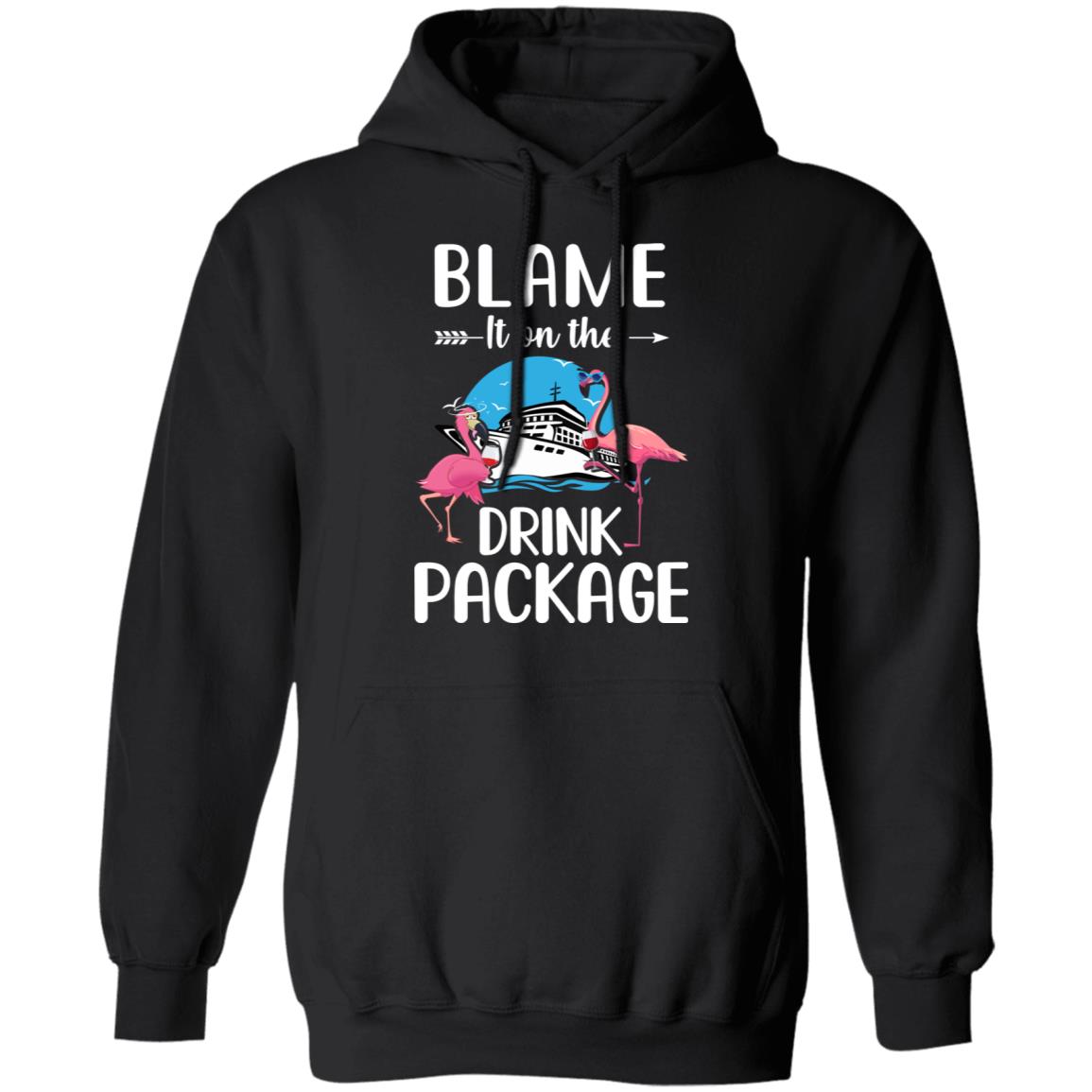 Flamingo Blame It On The Drink Package Cruising Cruiser T-Shirt & Tank Top | Teecentury.com