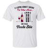 A Woman Cannot Survive On Wine Alone She Also Needs Skis Gift T-Shirt & Tank Top | Teecentury.com