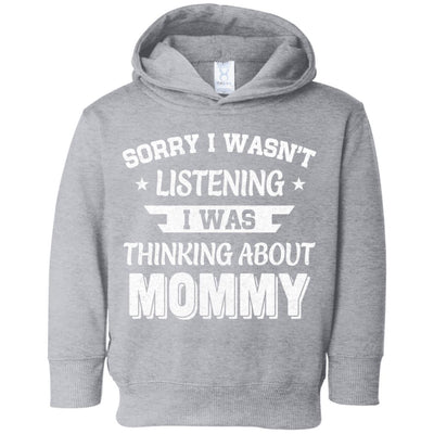 Sorry Not Listening Thinking About Mommy Funny Kids Youth Youth Shirt | Teecentury.com