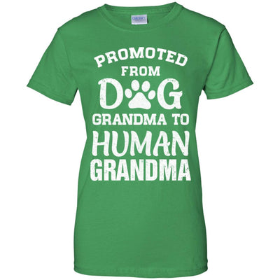 Promoted From Dog Grandma To Human Grandma Gifts T-Shirt & Hoodie | Teecentury.com