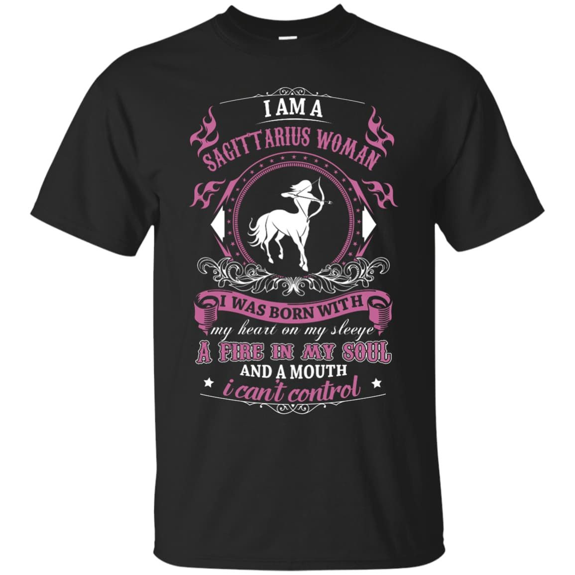 I Am A Sagittarius Woman I Was Born With T-Shirt & Hoodie | Teecentury.com