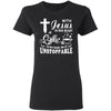 With Jesus in Her Heart and Coffee in Her Hand She is Unstoppable T-Shirt & Hoodie | Teecentury.com