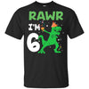 Rawr I'm 6 Birthday Gifts 2016 Dinosaur For Boys Youth Youth Shirt | Teecentury.com