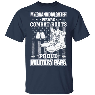 My Granddaughter Wears Combat Boots Proud Military Papa T-Shirt & Hoodie | Teecentury.com